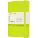 Cuaderno Moleskine Classic pocket lisa tapa blanda verde limón