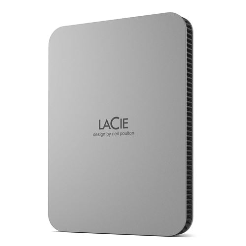 Disco duro portátil HDD 2.5 Lacie Mobile Drive V2 USB-C 3.2 4TB Plata