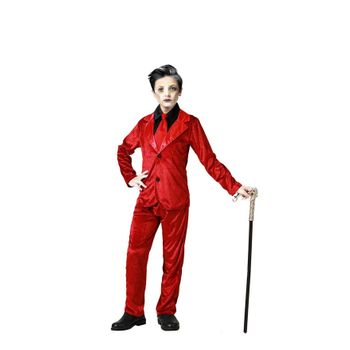 Disfraz De Vampiro Elegante Rojo Para Niño