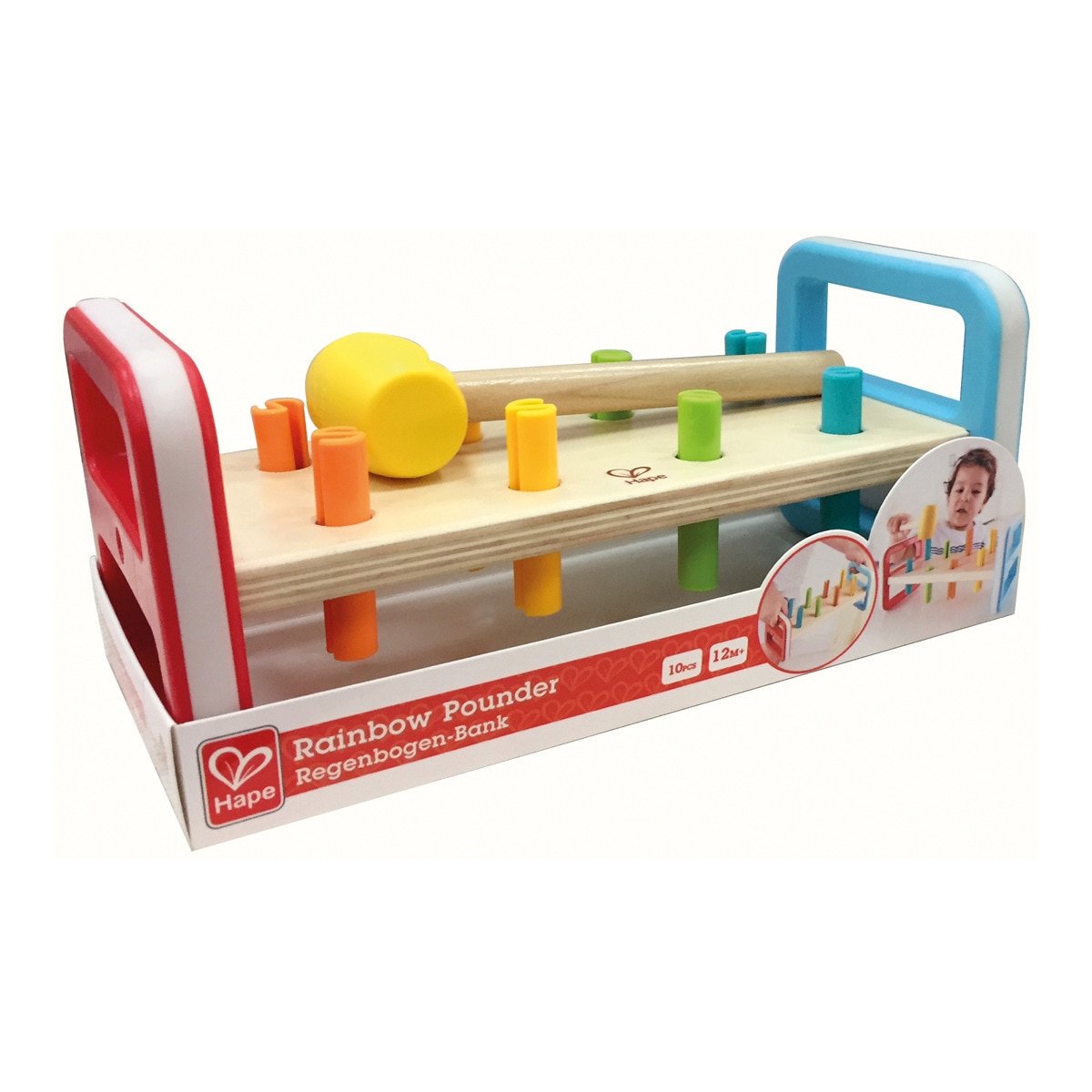Hape - Picafuerte Arcoiris De Madera