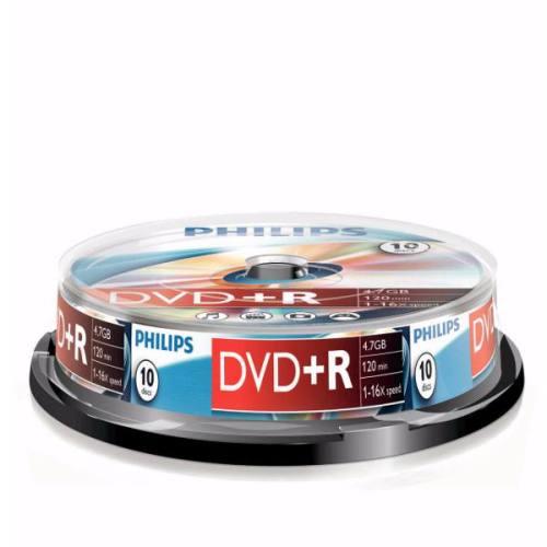 Philips DVD+R DR4S6B10F 10 DVD+RW vírgenes (DVD+R)