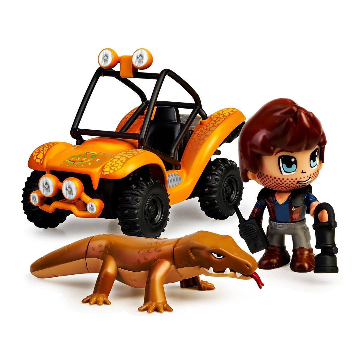 PINYPON ACTION - Set De Vehículo Buggy Y Figura Lagarto