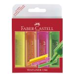 Estuche Faber-Castell 4 marcadores fluorescentes