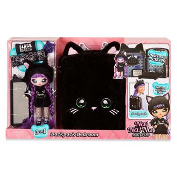 Mochila Na Na Na Surprise Se Transforma En Habitacion, Black Kitty Incluye Accesorios