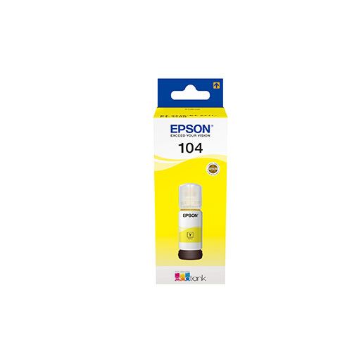 Cartucho de tinta Ecotank Amarillo Epson 104 C13T00P440