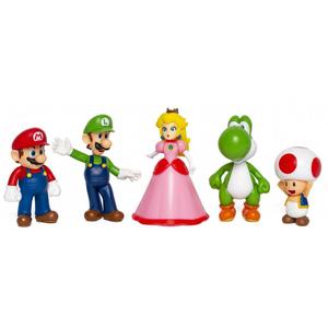 Jakks Pacific - Pack De 5 Figuras Articuladas Nintendo Super Mario