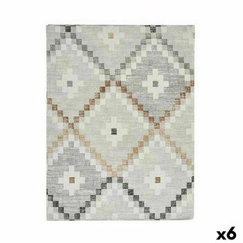 Mantel Loneta Antimanchas Rombos 140 X 180 Cm Beige (6 Unidades)