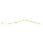 Skyline The Line Ibiza 50 cm dorado