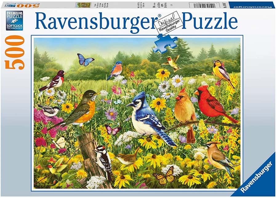 Puzzle 500 piezas Pájaros en el prado