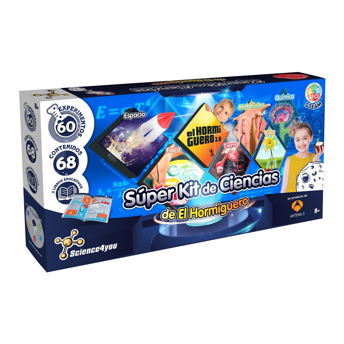 SCIENCE4YOU - Super Kit De Ciencias De El Hormiguero 60 Experimentos