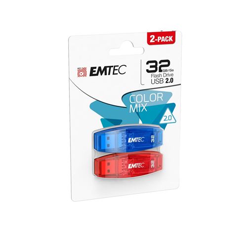 Set 2 Pendrive Memoria USB 2.0 Emtec C410 32GB