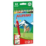 Estuche con 12 lápices de colores Alpino