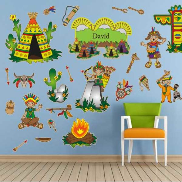 Vinilo de indios personalizable