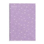 Cuaderno Fº Cla Flores Violeta 5