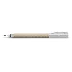 Pluma estilográfica Faber-Castell Ambition arena blanco trazo M