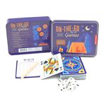 Set de juegos de viaje Kikkerland en caja metálica