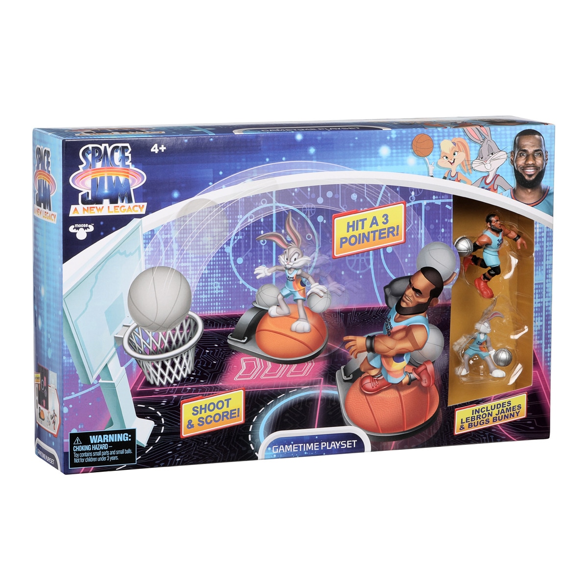 Space Jam - Juego De Baloncesto Game Time Playset Lebron James A New Legacy