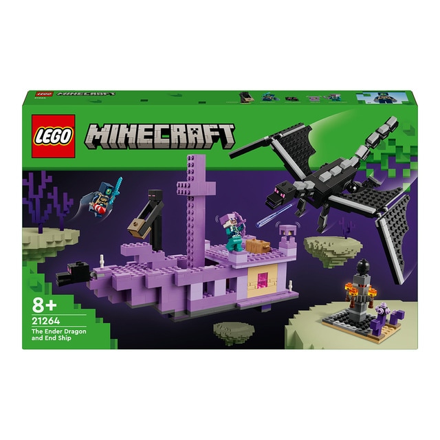 LEGO - de construcción El Dragón Ender y el Barco del End Lego Minecraft.