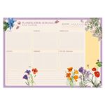 Bloc Planificador semanal A3 Erik Botanical Wild Flowers español Kokonote