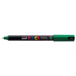 Marcador Uni Posca pintura punta de fibra 0.7mm PC-1MR verde