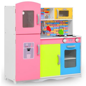 Cocinita De Mdf Multicolor 80x30x85 Cm Vidaxl