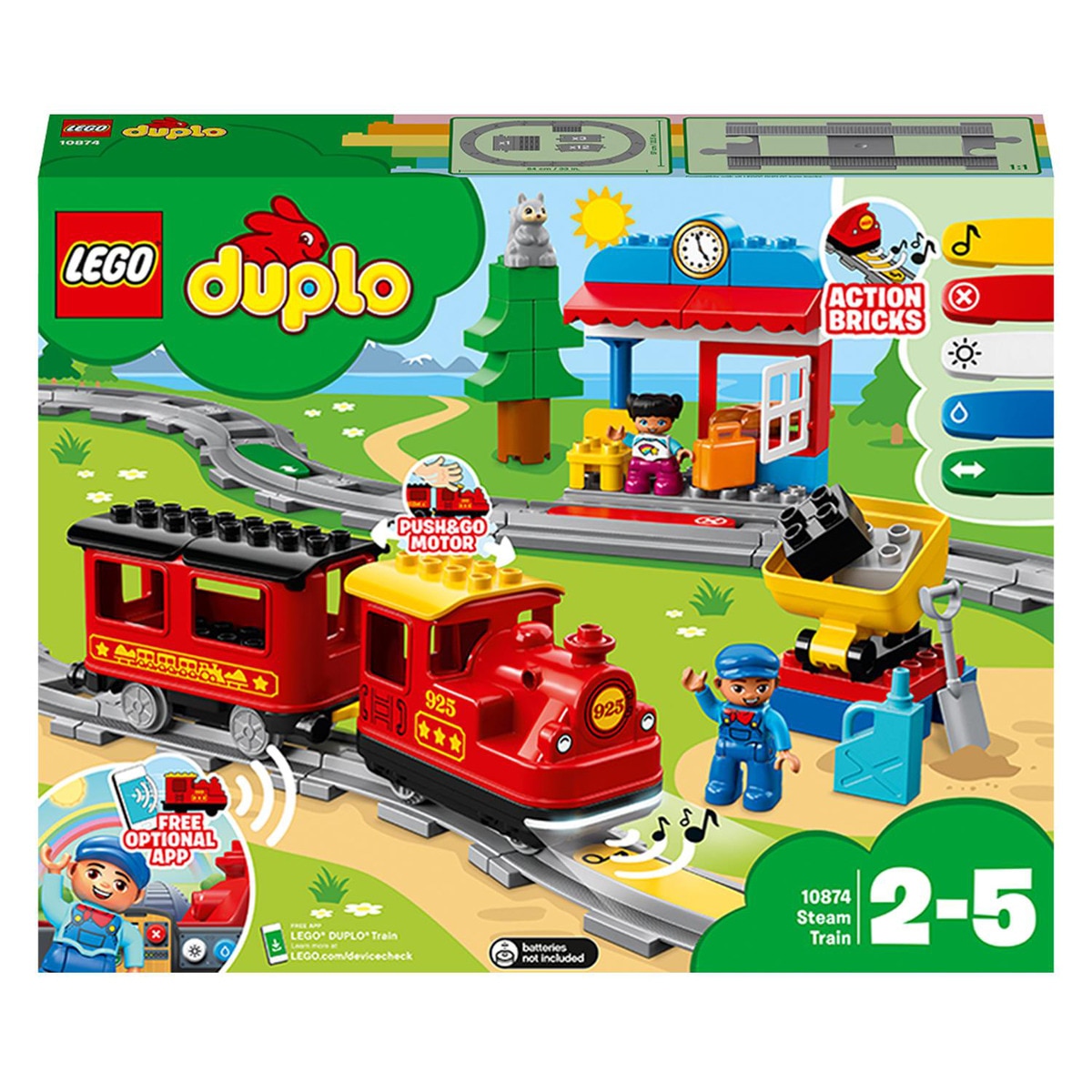 LEGO - De Construcción Tren De Vapor Teledirigido Con Sonido Y Luces DUPLO