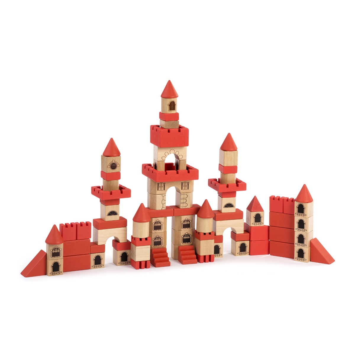 Miniland - De Construcción De Castillo Stacking Castle