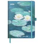 Agenda anual 2024 Art Diary semana vista 16x22 Claude Monet