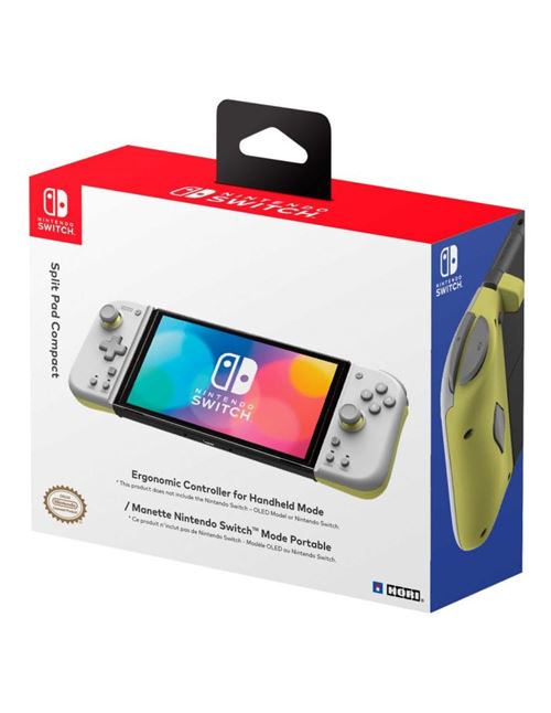 Controlador Split Pad Compact Hori Blanco/Amarillo Nintendo Switch