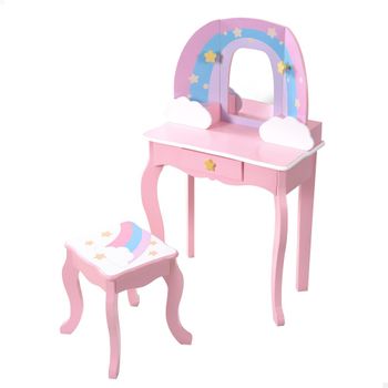 Tocador De Madera Con Taburete Teamson