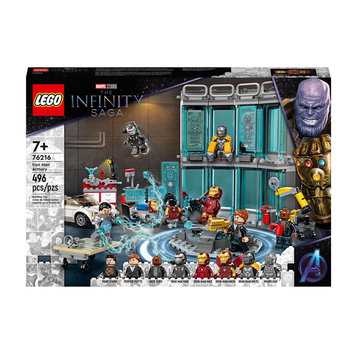 LEGO - De Construcción De Los Vengadores Trajes Y Armería De Iron Man Marvel