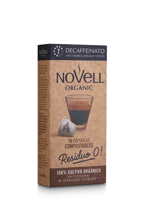 10 cápsulas de café Nespresso Novell Descafeinado