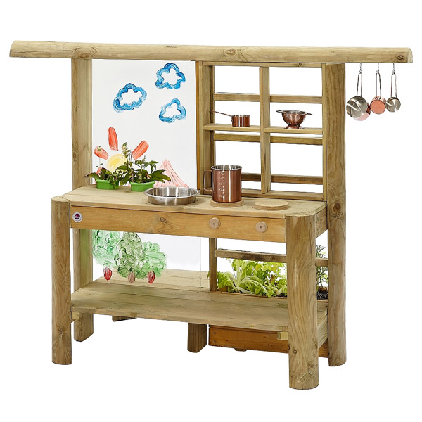 Cocinita de madera para exterior Discovery Mud pie