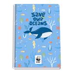 Cuaderno Dohe Folio cuadricula 4 mm WWF Save our Oceans