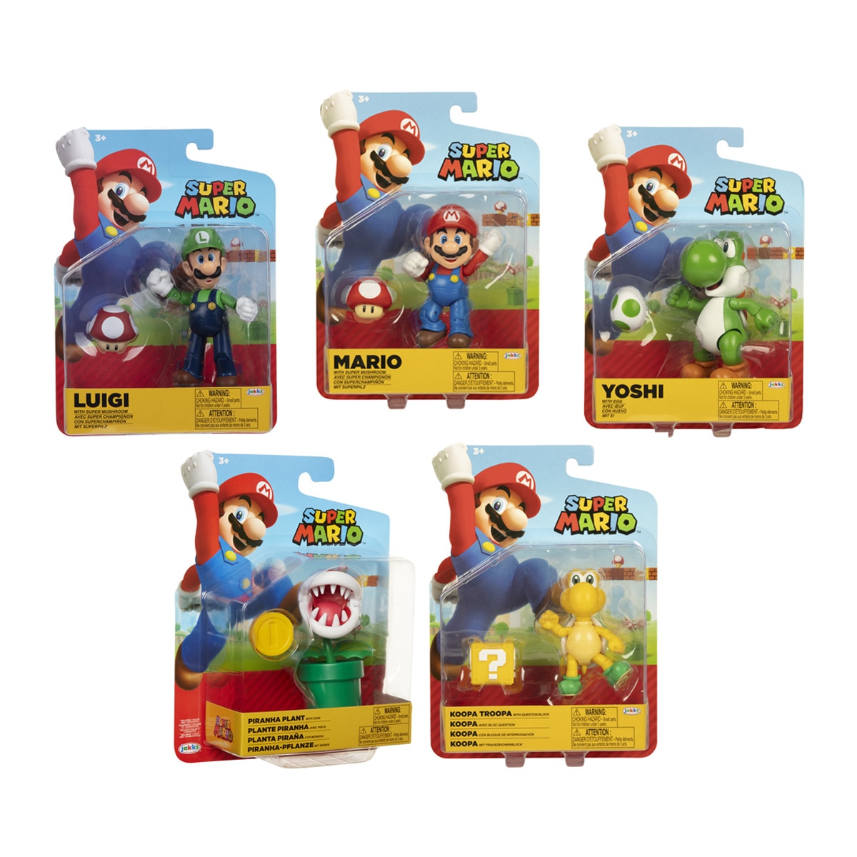 Jakks Pacific - Nintendo, Super Mario Figuras Articuladas (10 Cm), Serie 29