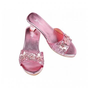 Mules Tacón Mariona - Rosa Metalizado 24 25 P