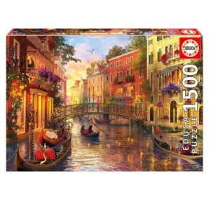 Puzzle 1500 atardecer en Venecia