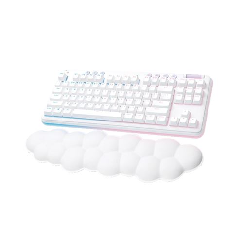 Teclado inalámbrico gaming RGB Logitech Aurora G715 Tactile Blanco