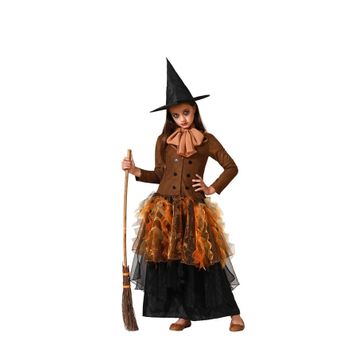 Disfraz De Bruja Marrón Para Niña