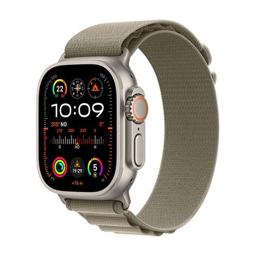 Apple Watch Ultra 2 49mm LTE  Caja de titanio y correa Loop Alpine Oliva - Mediana