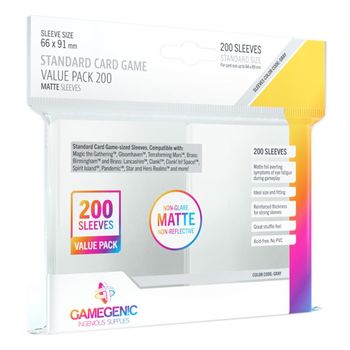 Asmodee - Matte Standard Card Game Value Pack (200)