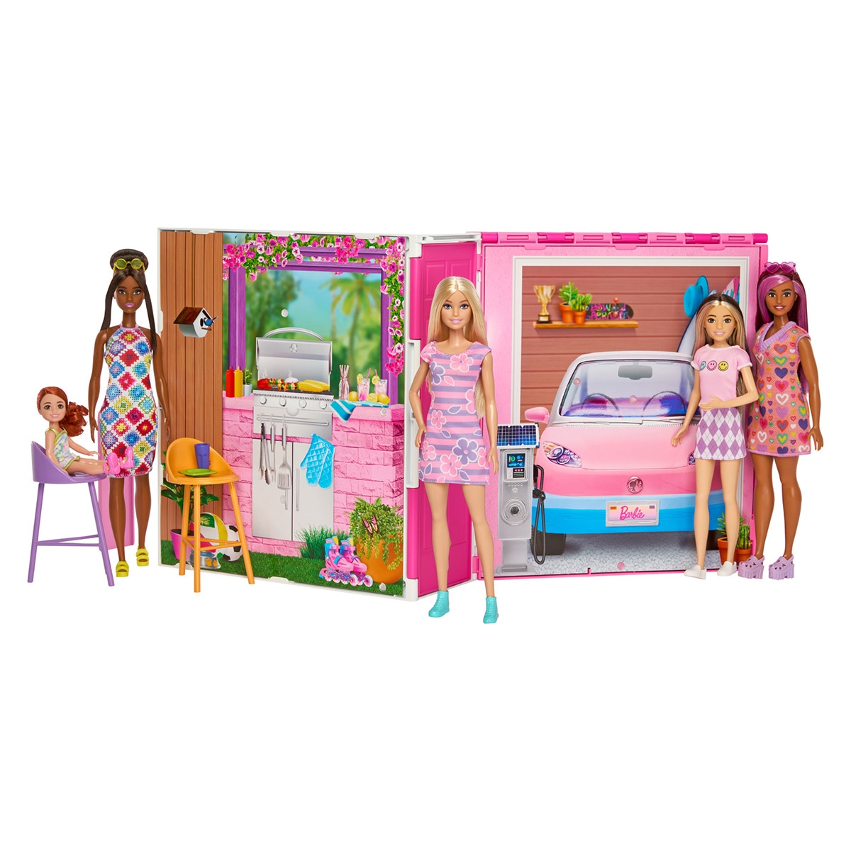 Barbie - Barbie 65 aniversario Muñeca con apartamento 4 estancias.