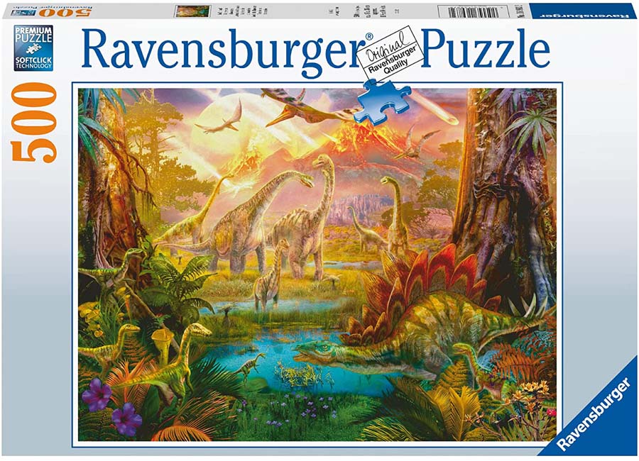 Puzzle 500 piezas Tierra de dinosaurios