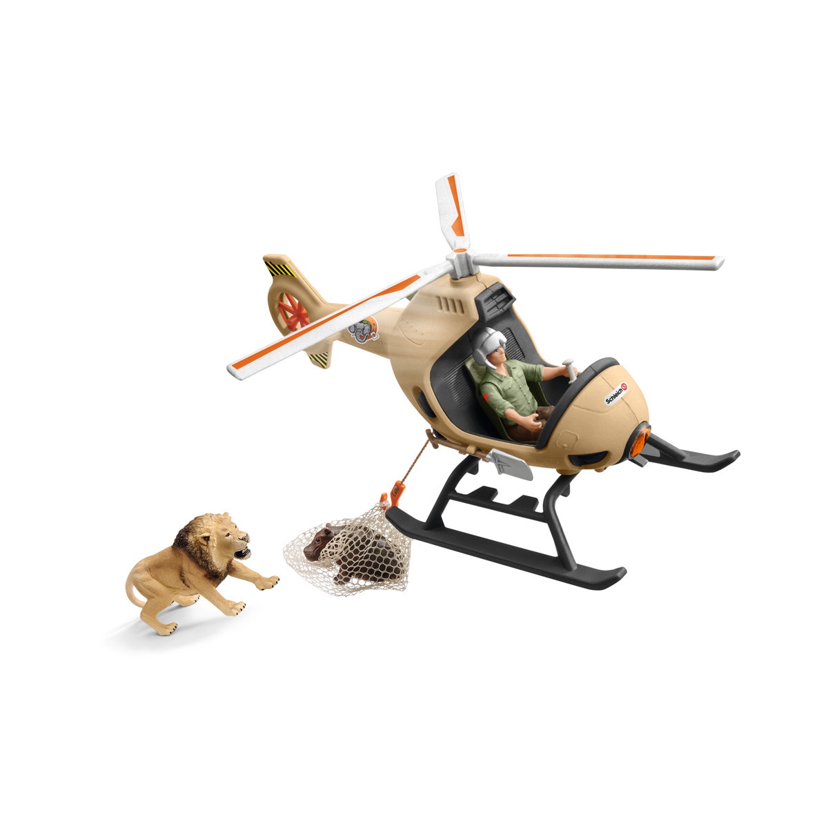 Schleich - Figura Helicóptero De Salvamento