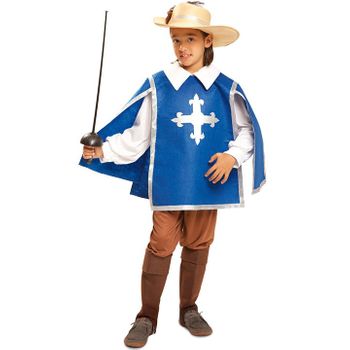Disfraz De Mosquetero Azul Infantil