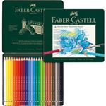 Estuche metálico de 24 ecolápices acuarelables multicolor Faber-Castell