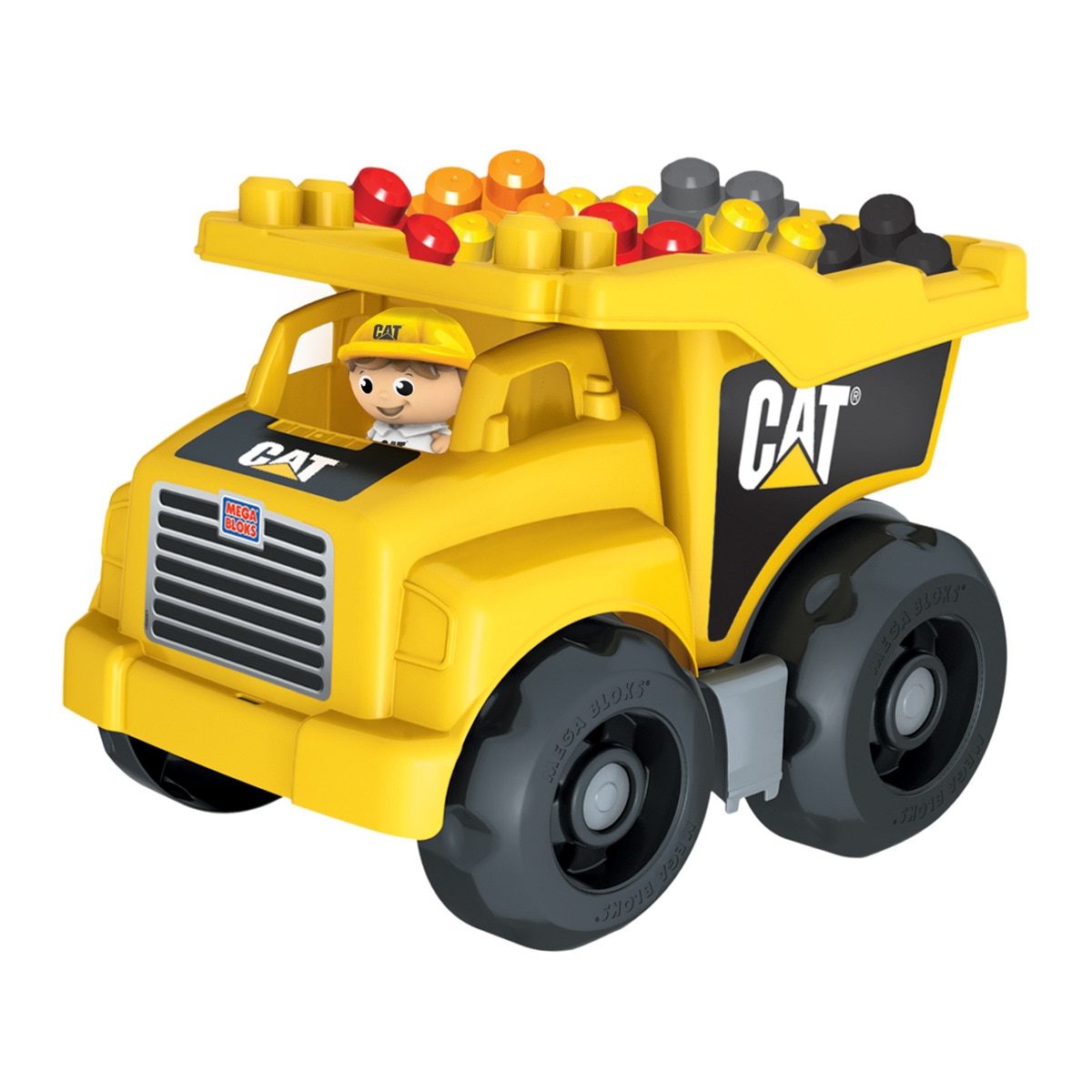 Mega Bloks - Volquete CAT Coche De De Bloques De Construcción