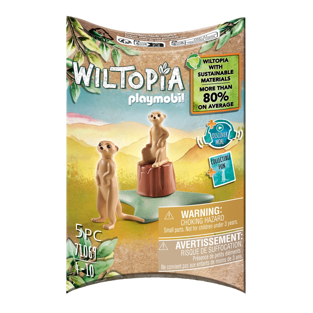 Playmobil - Figuras Suricatas Animales Wiltopia