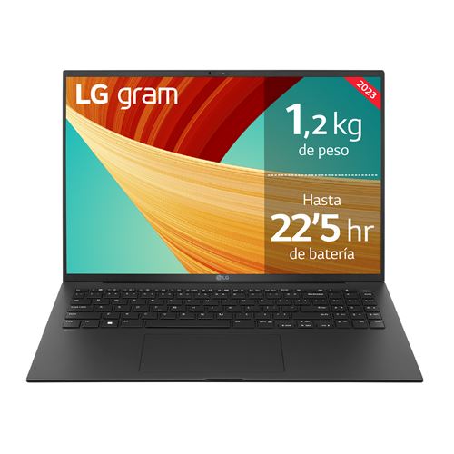 Ordenador portátil LG Gram 16Z90R-E.AD75B Intel® Core™ i7-1360P EVO, 32GB RAM, 512 GB SSD, NVIDIA GeForce RTX 3050, Windows 11 Home, 16'' WQXGA