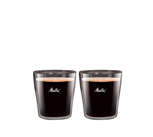 Set 2 vasos pequeños de café Melitta 80 ml